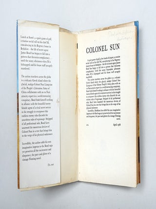 Colonel Sun. A James Bond Adventure.