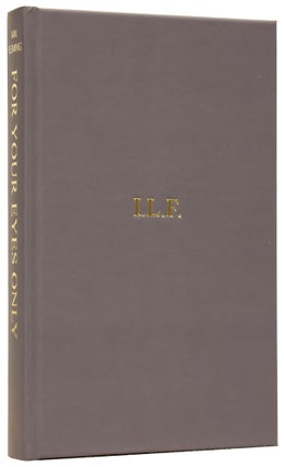 Item #60942 For Your Eyes Only. Ian Lancaster FLEMING