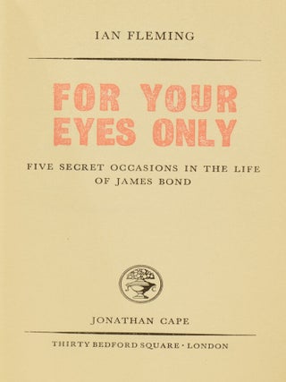 For Your Eyes Only.