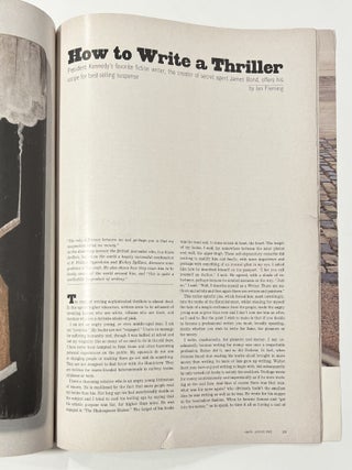 'How To Write A Thriller' contained within 'Show' magazine. Vol. 2, No 8, August 1962.
