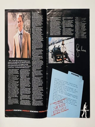 For Your Eyes Only. Official Souvenir Brochure.