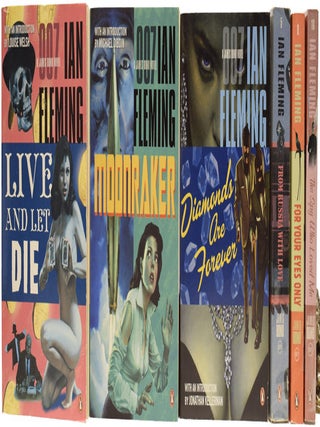 Item #64780 Group of 'Bond Re-jacketed' paperback series. Comprising: Live and Let Die,...
