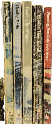 Uniform group of Pan Books' 'Still Life' paperback series. Comprising: Moonraker, Dr. No, Goldfinger, Thunderball, and You Only Live Twice.