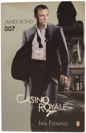 Uniform group of Penguin 'Modern Classics'. Comprising: Casino Royale (2 copies), Live and Let Die, Diamonds Are Forever, From Russia With Love, Goldfinger, Thunderball and You Only Live Twice.