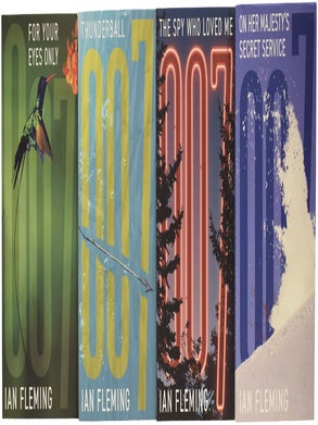 Ian Fleming's James Bond novels, the complete IFP 007 paperback series. Comprising: Casino Royale, Live and Let Die, Moonraker, Diamonds Are Forever, From Russia With Love, Dr. No, Goldfinger, For Your Eyes Only (short stories inc. From A View To A Kill, Quantum of Solace), Thunderball, The Spy Who loved Me, On Her Majesty's Secret Service, You Only Live Twice, The Man with the Golden Gun, Octopussy and The Living Daylights (short stories), together with The Diamond Smugglers & Thrilling Cities.