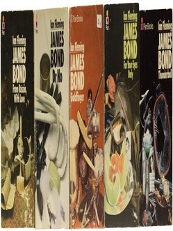 Ian Fleming's James Bond novels, the complete Pan paperback 'Still Life' series. Comprising: Casino Royale, Moonraker, Diamonds Are Forever, From Russia With Love, Dr. No, Goldfinger, For Your Eyes Only (short stories inc. From A View To A Kill, Quantum of Solace), Thunderball, The Spy Who Loved Me, On Her Majesty's Secret Service, You Only Live Twice, The Man with the Golden Gun, Octopussy and The Living Daylights (short stories)