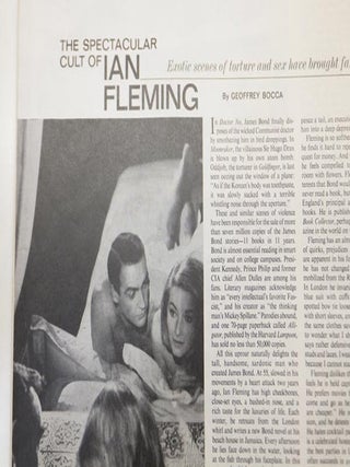 'The Spectacular Cult of Ian Fleming' in The Saturday Evening Post, June 22nd 1963.