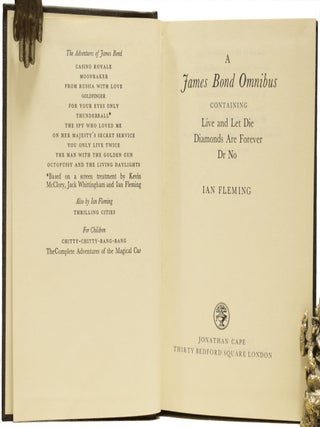 A James Bond Omnibus. Containing Live and Let Die, Diamonds are Forever and Dr No.