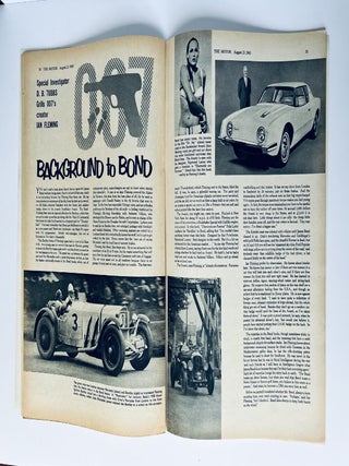 'Driving With James Bond', in The Motor magazine, August 21st 1963.