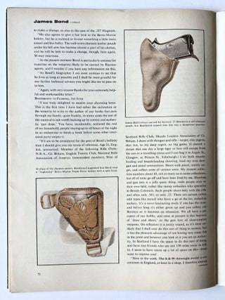 'The Guns of James Bond' contained within 'Sports Illustrated' Magazine Vol 16, No.11, 19th March 1962.