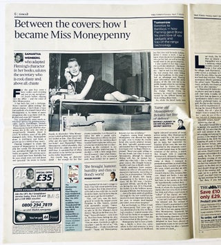 'The Spy Who Loved It' within 'Times 2' magazine, Monday April 7th 2008.