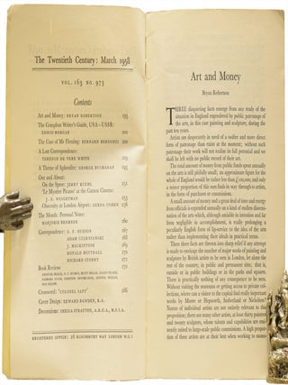 'The Case of Mr. Fleming' by Bernard Bergonzi, contained within Twentieth Century magazine, March 1958.