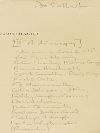 The Noel Coward Diaries.
