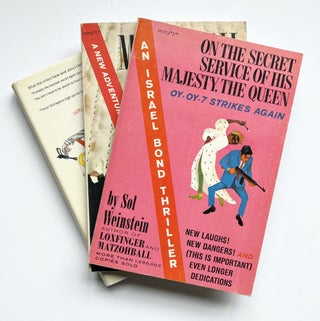 Loxfinger, Matzohball, On the Secret Service of His Majesty, the Queen, and You Only Live Until You Die. The Complete Thrilling Adventures of Israel Bond, Hebrew Secret agent Oy-Oy-7.
