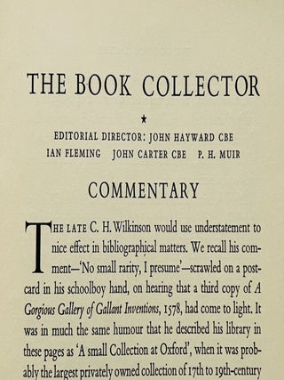 The Book Collector, Summer 1961.