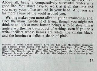 'How To Write A Thriller' contained within 'Books and Bookmen' magazine. Vol. 8, No 8, May 1963.