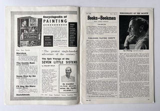 'Personality of the Month: Ian Fleming- James Bond's Better Half' contained within 'Books and Bookmen' magazine. Vol. 1, No 8, May 1956.