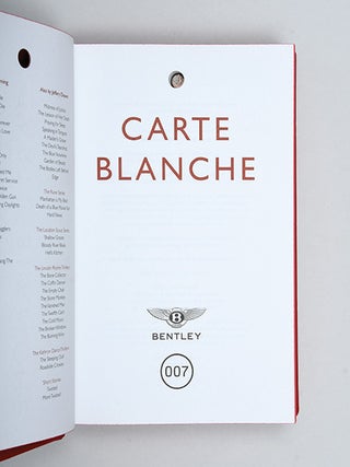 Carte Blanche. 'Bentley Edition' with engraved bullet and paper wrapper.
