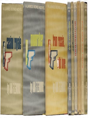 Item #66511 Dollar Mystery Guild Uniform edition of the James Bond novels. A complete set....