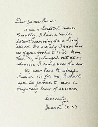 Dear 007.