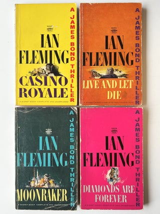 Ian Fleming's James Bond novels. Complete Signet 'D' series. Comprising: Casino Royale, Live and Let Die, Moonraker, Diamonds Are Forever, From Russia With Love, Dr. No, Goldfinger, For Your Eyes Only (short stories inc. From A View To A Kill, Quantum of Solace), Thunderball, The Spy Who loved Me, On Her Majesty's Secret Service, You Only Live Twice, The Man with the Golden Gun, Octopussy and The Living Daylights (short stories)