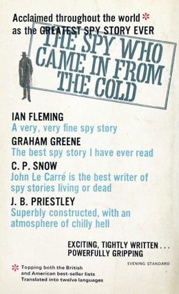 The Spy Who Came In From The Cold, with four other volumes featuring supporting quotes by Ian Fleming.