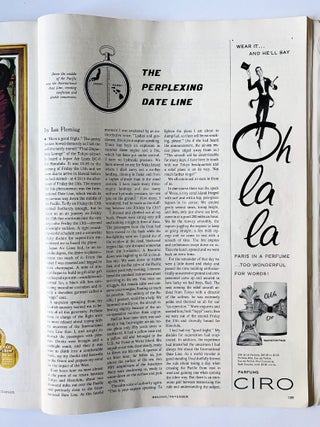 'The Perplexing Date Line' contained within 'Holiday' magazine. Vol. 28, No.5, November 1960