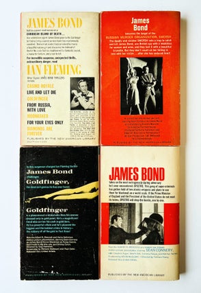 Ian Fleming's James Bond novels: Signet paperback film tie-in editions. Dr. No; From Russia With Love; Goldfinger; Thunderball; Casino Royale; You Only Live Twice; On Her Majesty's Secret Service; The Man with the Golden Gun.