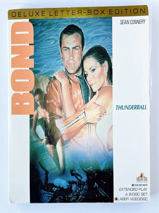 Ian Fleming's James Bond. Three Laser disc video recordings (Thunderball, You Only Live Twice, Diamonds Are Forever).