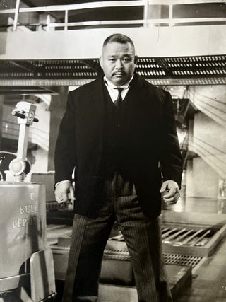 Goldfinger (1964). Four original oversized black & white film stills.