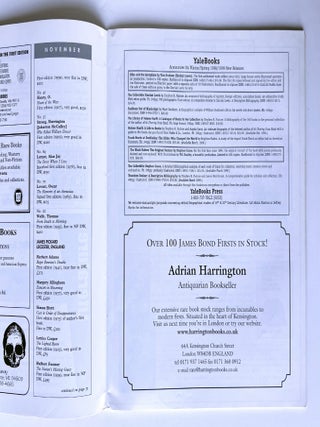 'The James Bond Books of Ian Fleming: A Descriptive Bibliography' appearing in 'Firsts magazine' Volume 8, Number 11.