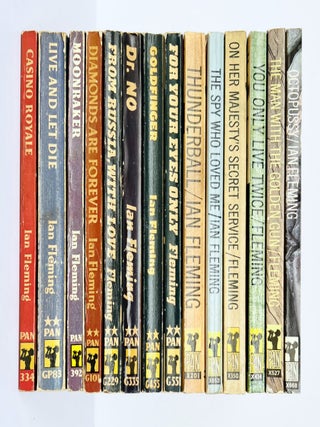 Item #67408 Complete Paperback First Editions of Ian Fleming's James Bond Novels. Comprising:...