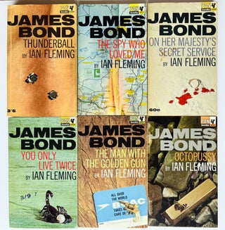 Complete Paperback First Editions of Ian Fleming's James Bond Novels. Comprising: Casino Royale, Live and Let Die, Moonraker, Diamonds Are Forever, From Russia With Love, Dr. No, Goldfinger, For Your Eyes Only (short stories inc. From A View To A Kill, Quantum of Solace), Thunderball, The Spy Who Loved Me, On Her Majesty's Secret Service, You Only Live Twice, The Man With the Golden Gun, Octopussy and The Living Daylights (short stories).