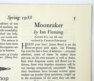 'Moonraker' review contained within 'Now and Then' magazine, Number 94, Spring 1955.