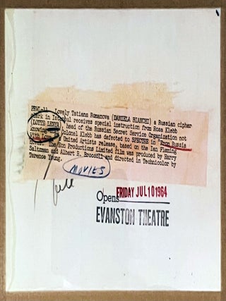 From Russia, With Love. Original production still.