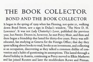 'James Bond and the Book Collector' within The Book Collector. Spring 2014.
