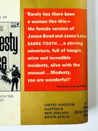 Modesty Blaise. Sabre-Tooth.