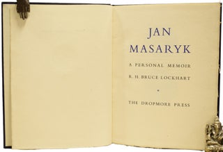 Jan Masaryk. A Personal Memoir.