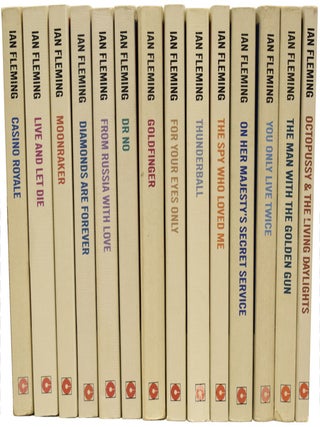 Coronet Paperback editions of the James Bond series comprising Casino Royale, Live and Let Die, Moonraker, Diamonds Are Forever, From Russia With Love, Dr. No, Goldfinger, For Your Eyes Only, Thunderball, The Spy Who loved Me, On Her Majesties Secret Service, You Only Live Twice, The Man with the Golden Gun, Octopussy & The Living Daylights.