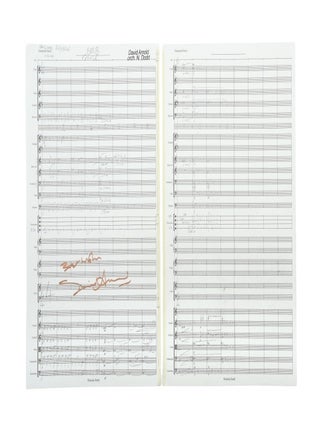 "I'm sorry James": The death of Vesper Lynd. A 'Casino Royale' music manuscript and related material.