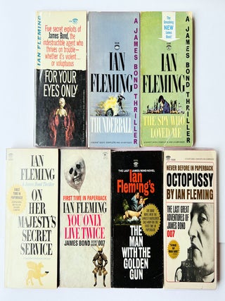 Ian Fleming's James Bond novels, the complete Signet paperback series. Comprising: Casino Royale, Live and Let Die, Moonraker, Diamonds Are Forever, From Russia With Love, Dr. No, Goldfinger, For Your Eyes Only (short stories inc. From A View To A Kill, Quantum of Solace), Thunderball, The Spy Who loved Me, On Her Majesty's Secret Service, You Only Live Twice, The Man with the Golden Gun, Octopussy and The Living Daylights (short stories)