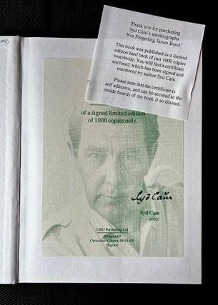 Item #70378 Not Forgetting James Bond. Syd CAIN