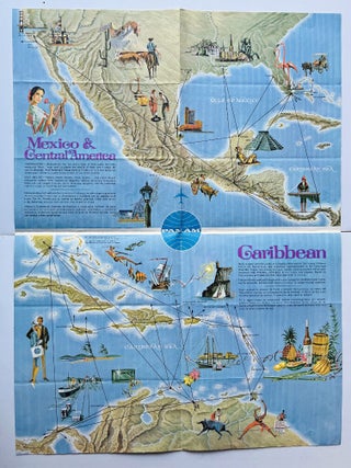 Pan American Flight Map / Brochure