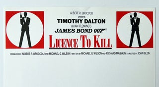 Item #71558 Licence To Kill. Production-headed notepaper. Ian FLEMING, James Bond films