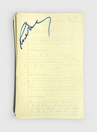 Item #71652 MANUSCRIPT. Original working manuscript of 'You Only Live Twice.'. Ian FLEMING,...