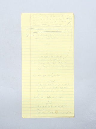 MANUSCRIPT. Original working manuscript of 'You Only Live Twice.'