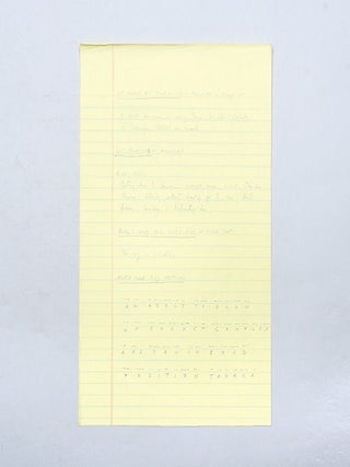 MANUSCRIPT. Original working manuscript of 'You Only Live Twice.'