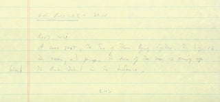 MANUSCRIPT. Original working manuscript of 'You Only Live Twice.'