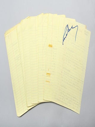 MANUSCRIPT. Original working manuscript of 'You Only Live Twice.'