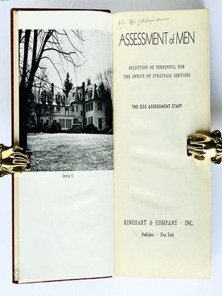 The Assessment of Men. Selection of Personel for the Office of Strategic Services.